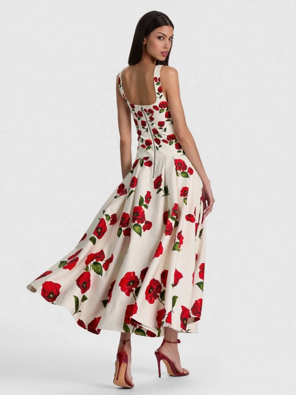 Alice + Olivia Adley Summer Poppy Dress Size 0 | SU26 | Retail $795 - Picture 5 of 11